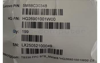 Lenovo 5M88C30348 TB336 FPC BTB_Metal&*HQ26901001W00 CS