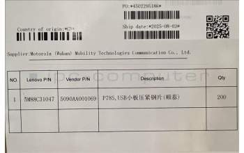 Lenovo 5M88C31047 TB361FU USB_metal&*5090AA001069 CS