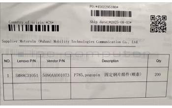 Lenovo 5M88C31051 TB361FU PG PIN Metal&*5090AA001073 CS