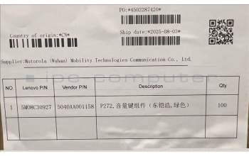 Lenovo 5MO8C30927 TB311 Moto_Volume_key&*5040AA001158 CS