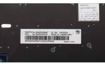 Lenovo 5N20V43019 NB_KYB CMSK-CS20,BK-NBL,CHY,POR