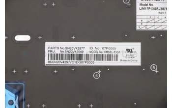 Lenovo 5N20V43049 NB_KYB CMSK-CS20,BK-BL,CHY,GRE