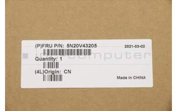 Lenovo 5N20V43205 Keyboard Internal, UK English, Black, Backlight, UK