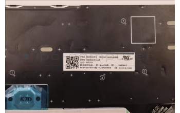 Lenovo 5N20V43586 Keyboard Internal, Belgian, Non-Backlight, Silver, UK