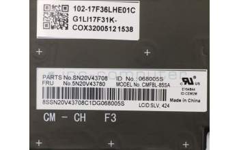 Lenovo 5N20V43780 NB_KYB CMFL-CS20,BK-BL,CHY,SLV