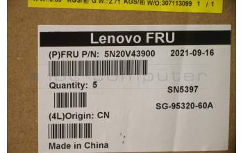 Lenovo 5N20V43900 Keyboard Internal, Estonian, Black, Non-Backlight, UK