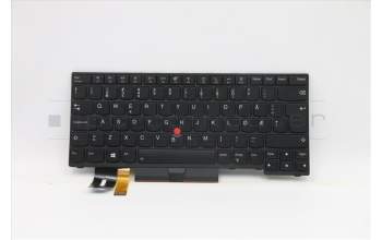 Lenovo 5N20V43921 Keyboard Internal, Norwegian, Black, Backlight, UK