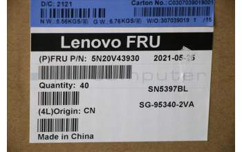 Lenovo 5N20V43930 Interne Tastatur, Japanisch, schwarz, Hintergrundbeleuchtung