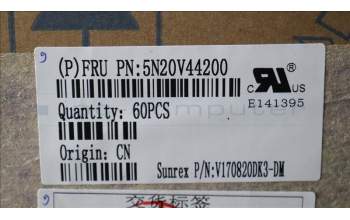 Lenovo 5N20V44200 Keyboard Internal, Danish, Black, Backlight, UK