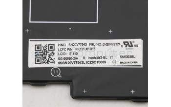 Lenovo 5N20V78124 NB_KYB CMNM-CS20,BK-BL,LTN,ITA