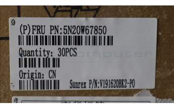 Lenovo 5N20W67850 NB_KYB CS20L FULL KBD SRX,BL,B,POR