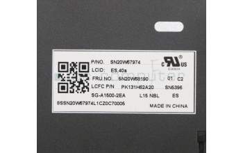 Lenovo 5N20W68190 NB_KYB CS20L NUM KBD LTN,NBL,B,SPA