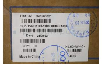 LENOVO 5N20X22931 Keyb T15p/P15v G1/G2/G3 - IS - BL