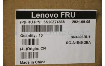 Lenovo 5N20Z74868 Keyboard Internal, Spanish, Black, Backlight, w/Number, UK