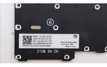 Lenovo 5N21A21795 Keyboard Internal, UK English, Black, Non-Backlight, UK