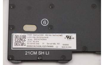 Lenovo 5N21A21862 Keyboard Internal, Norwegian, Non-Backlight, Black, UK