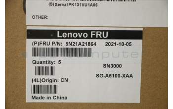Lenovo 5N21A21864 Keyboard Internal, Russian, Black, Non-Backlight, US