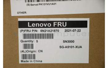 Lenovo 5N21A21870 Keyboard Internal, US English Euro, Non-Backlight, Black, US