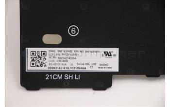 Lenovo 5N21A21870 Keyboard Internal, US English Euro, Non-Backlight, Black, US