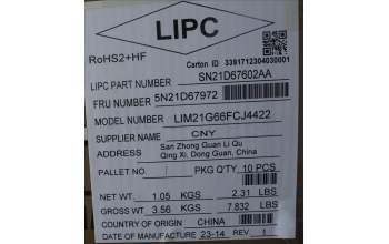 Lenovo 5N21D67972 Keyboard Internal, Canadian French 058, BackLight, Black, UK