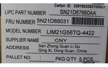 Lenovo 5N21D68031 Keyboard Internal, Turkish, Non-BackLight, Black, UK