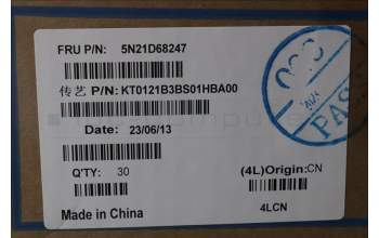 Lenovo 5N21D68247 Keyboard Internal, Hebrew, BackLight, Black, US