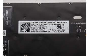 Lenovo 5N21D68253 Keyboard Internal, Russian, BackLight, Black, US