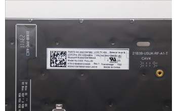 Lenovo 5N21D68262 Keyboard Internal, Traditional Chinese, BackLight, Black, US