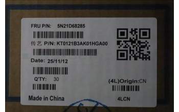 Lenovo 5N21D68285 Keyboard Internal, Hungarian, Non-BackLight, Black, UK