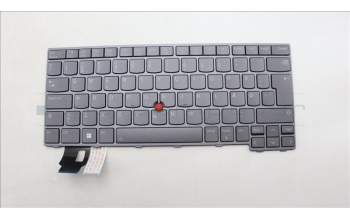 Lenovo 5N21D68316 Keyboard Internal, Danish, BackLight, Grey, UK