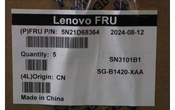 Lenovo 5N21D68364 NB_KYB CS22 FL TOP,GR-BL,LTN,RUS