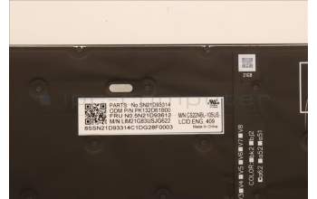 LENOVO 5N21D93612 Keyb T16/P16s/P16v G1/G2 /L15 G3/G4 US - BL
