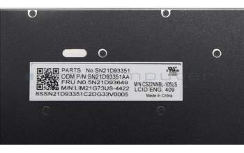 LENOVO 5N21D93649 NB_KYB CS22 NM TOP,BK-NBL,CHY,ENG