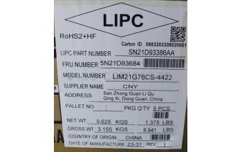 Lenovo 5N21D93684 NB_KYB CS22 NM TOP,BK-NBL,CHY,CZE/SLK