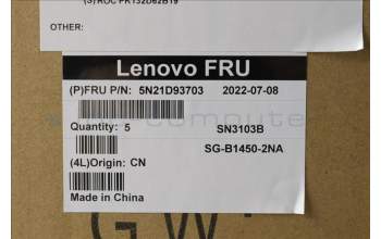 Lenovo 5N21D93703 NB_KYB CS22 NM TOP,BK-BL,LTN,NOR