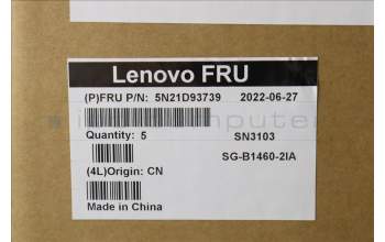 Lenovo 5N21D93739 Keyboard Internal, Italian, Black, Non-Backlight, w/Number, UK
