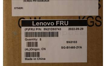 Lenovo 5N21D93743 Keyboard Internal, Slovenian, Black, Non-Backlight, w/Number, UK