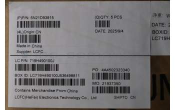 Lenovo 5N21D93815 NB_KYB CS22 NM TOP,BK-NBL,PMX,POR