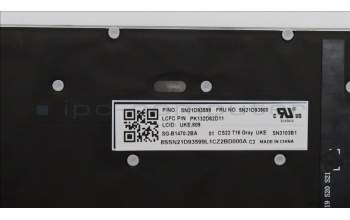 Lenovo 5N21D93900 NB_KYB CS22 NM TOP,GR-BL,LTN,UK