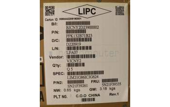 Lenovo 5N21F39335 NB_KYB CS22 P16 GR-BL,CHY,ILD