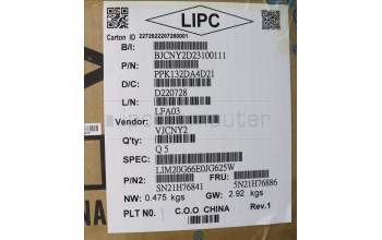 Lenovo 5N21H76886 Keyboard Internal, Spanish, Grey, Backlight, UK