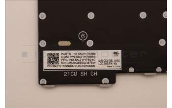 Lenovo 5N21H76910 Keyboard Internal, Swedish/Finnish, Grey, Backlight, UK