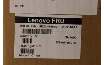 Lenovo 5N21H76956 Interne Tastatur, Bulgarisch, Schwarz, Nicht_beleuchtet