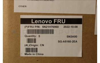 Lenovo 5N21H76960 Interne Tastatur, Spanisch, Nicht_beleuchtet, Schwarz