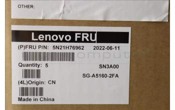 Lenovo 5N21H76962 Interne Tastatur, Französisch, Schwarz, Nicht_beleuchtet