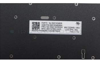 Lenovo 5N21K05050 Keyboard Internal, Spanish, Non-BackLight, UK