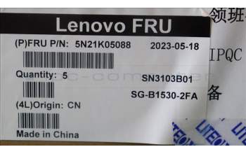 Lenovo 5N21K05088 NB_KYB CS23 NM TOP,BK-BL,LTN,FRA
