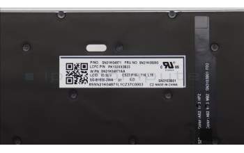 Lenovo 5N21K05093 Keyboard Internal, Icelandic, BackLight, UK