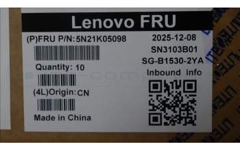 Lenovo 5N21K05098 Keyboard Internal, Slovenian, BackLight, UK