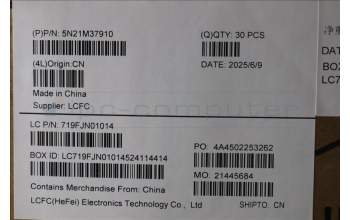 Lenovo 5N21M37910 Interne Tastatur, Arabisch, Schwarz, Hintergrundbeleuchtung